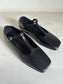 Juana T-Strap in Black kidskin size 38