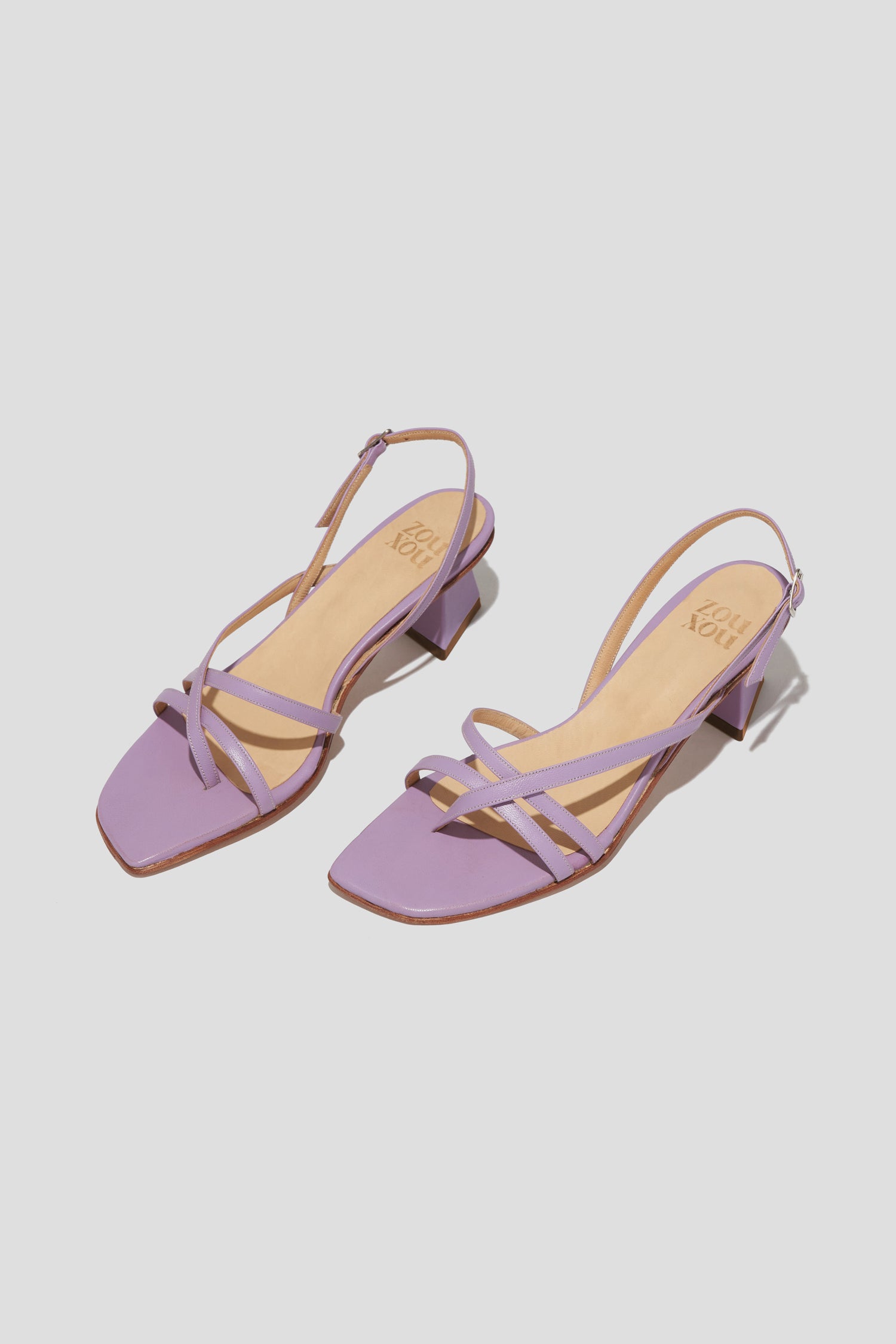 Luz Strappy Sandal in Lilac – ZOU XOU