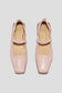 Simona Mary Jane Flat in Pale Pink