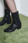 Guada Western Boot in Black Snake