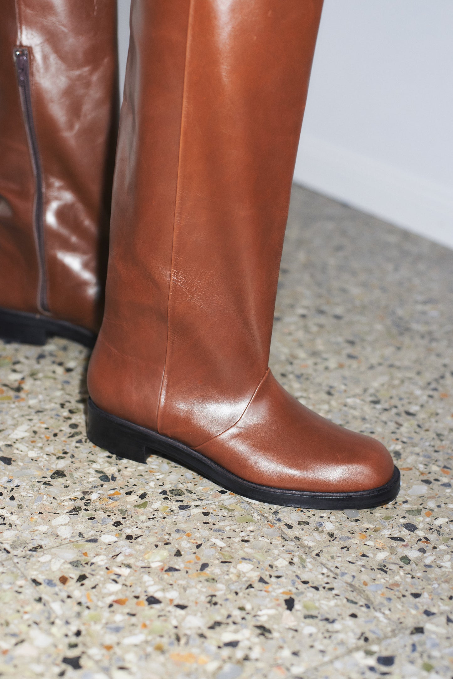 Charly Riding Boot in Burnt Caramel