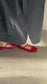 Juana T-Strap Flat in Cherry